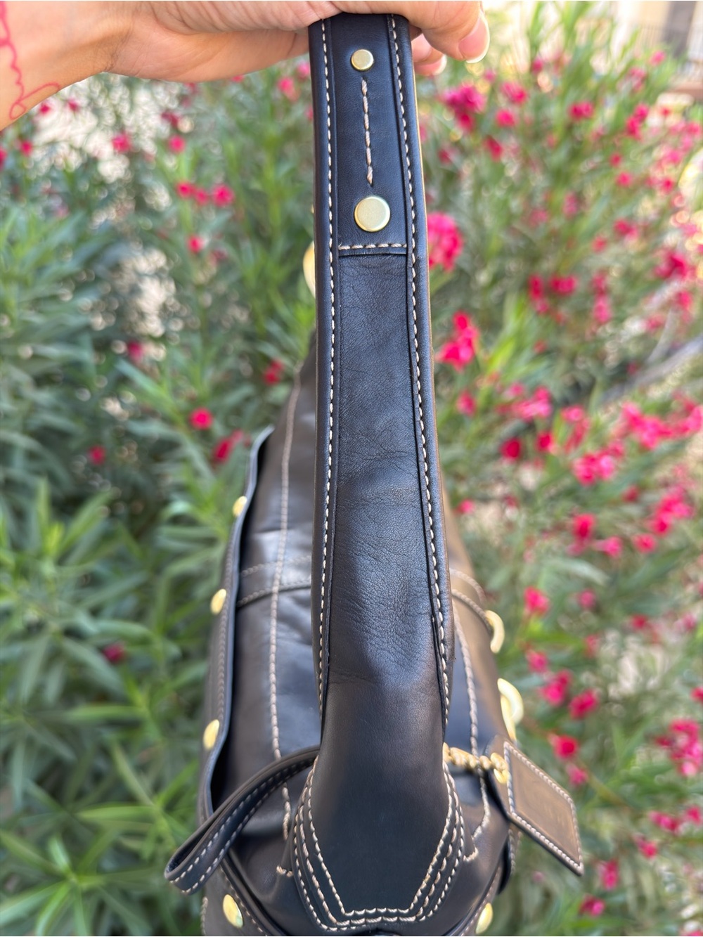 Vintage Grail: Coach Ergo Belted Hobo Bag in Black Leather (Style 11261) - Picture 8 of 12